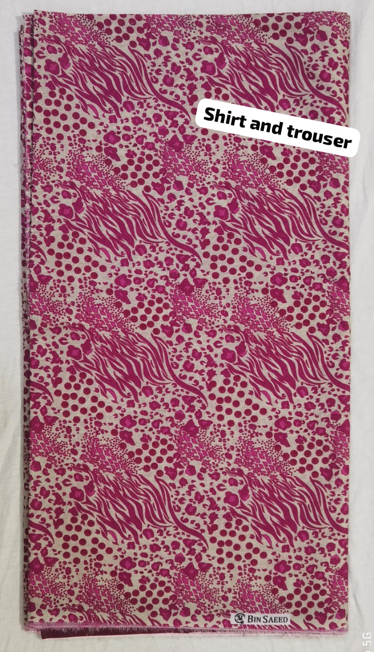 Lara Studio – Bin Saeed Summer Lawn Collection Vol-1493 | Digital Print Lawn Suit with Voile Doriya Dupatta – PKR 3699